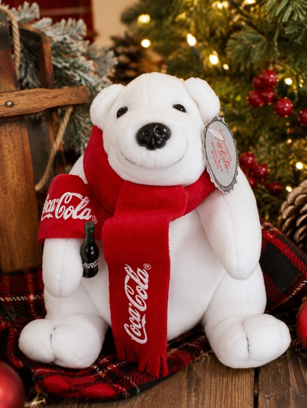 1998 Coca-Cola Polar Bear Plush NWT Vintage Coke Holiday Collectible11